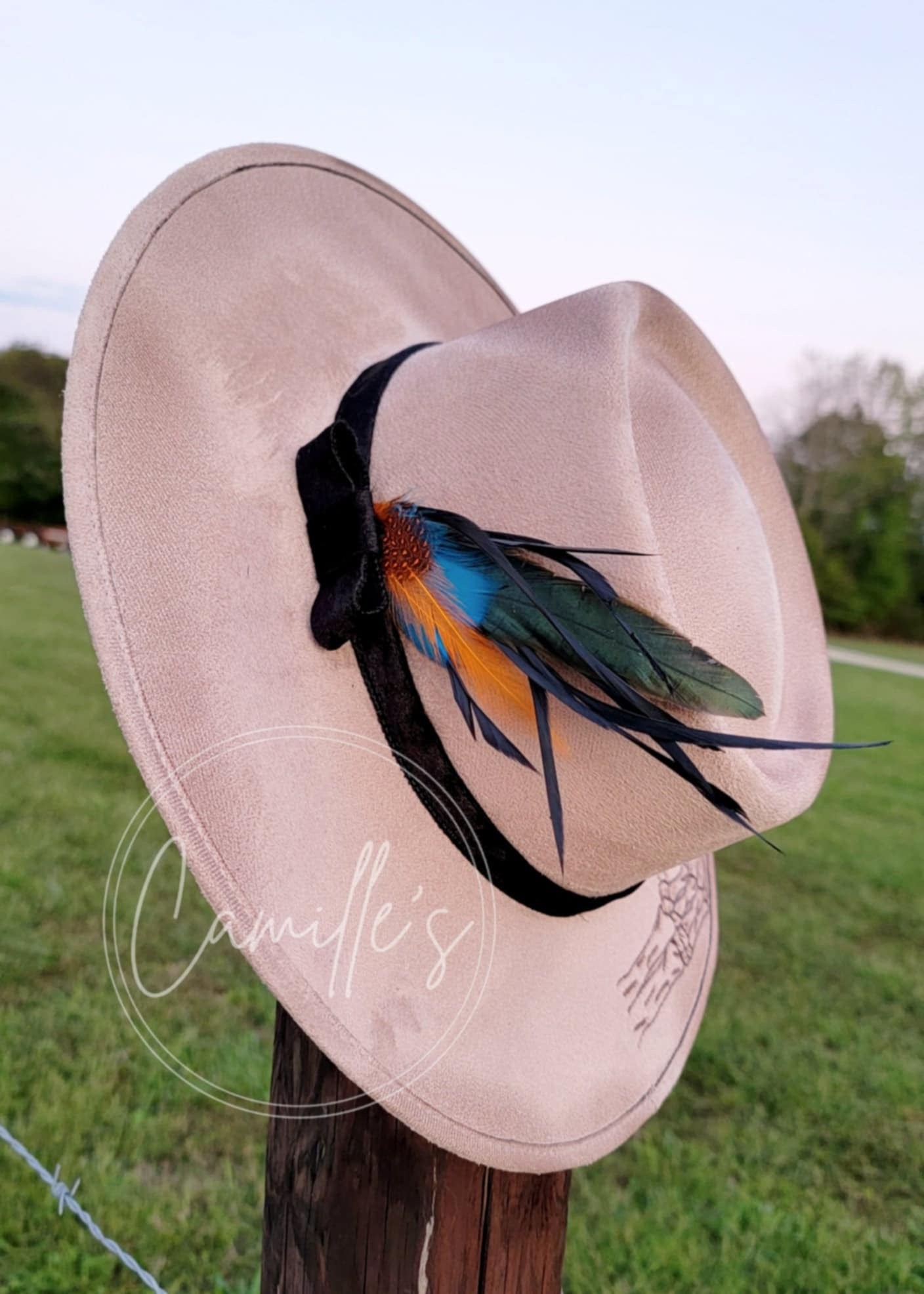 Western Adult Custom Burned Hat