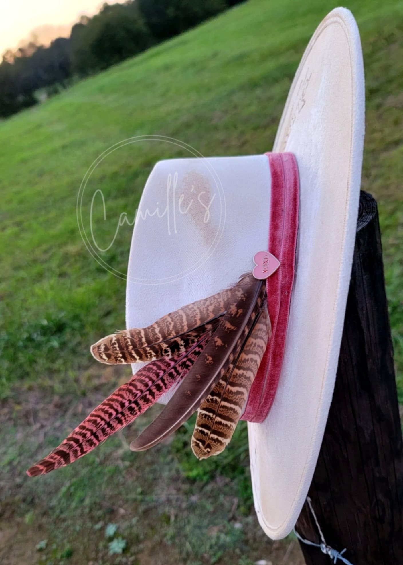 Western Adult Custom Burned Hat