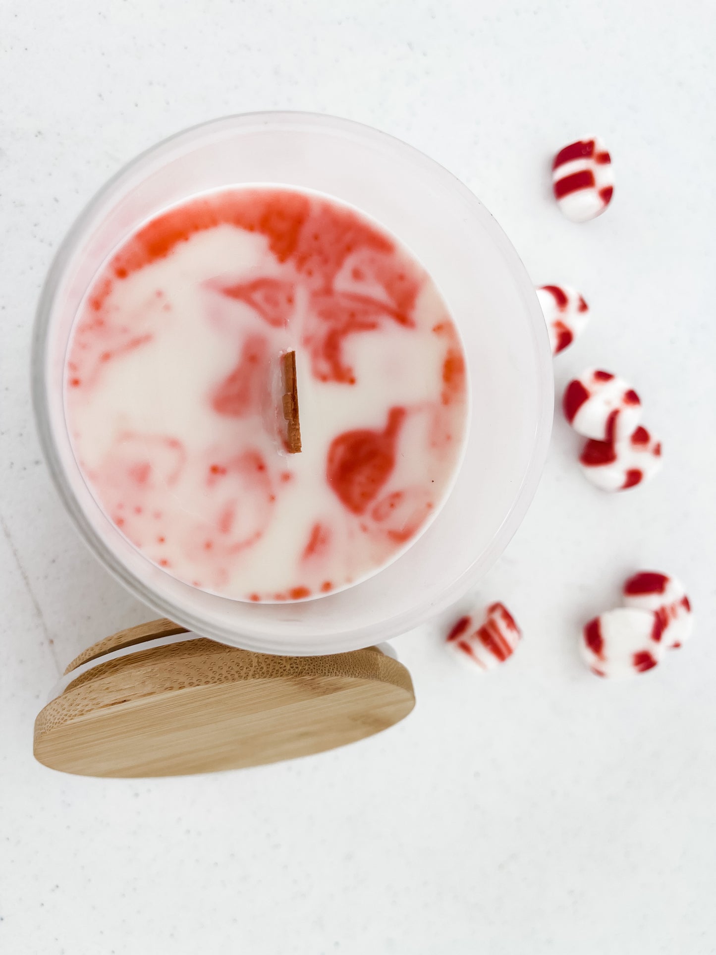 Tangled Peppermint Candle