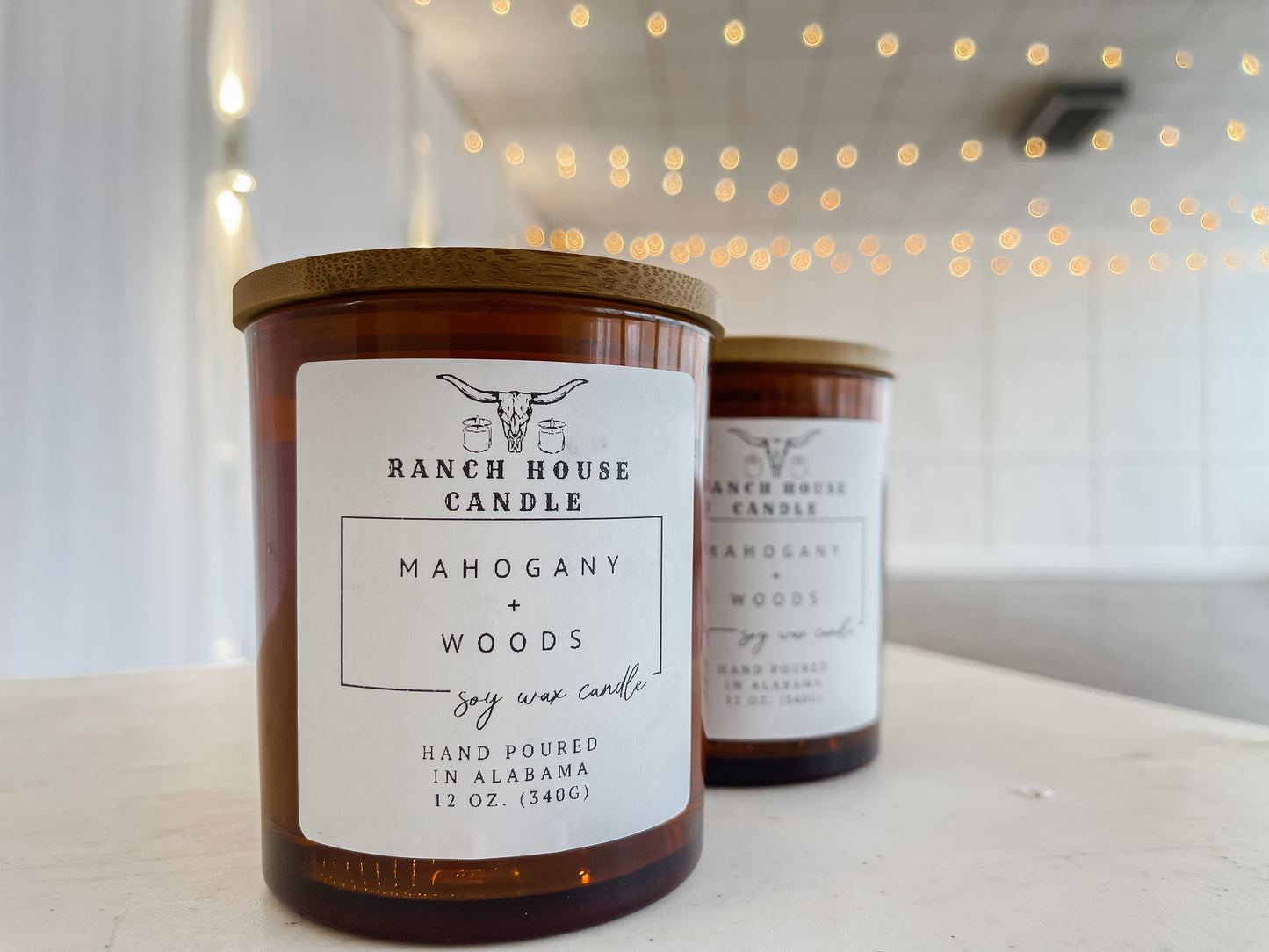 Mahogany + Woods Candle