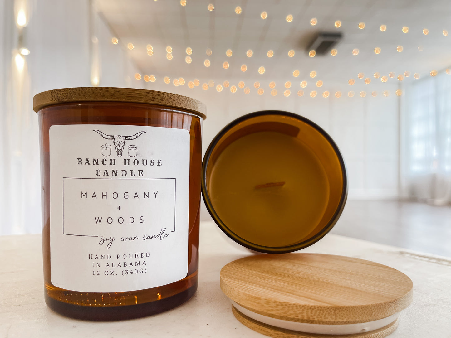 Mahogany + Woods Candle