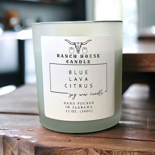 Blue Lava Citrus Candle